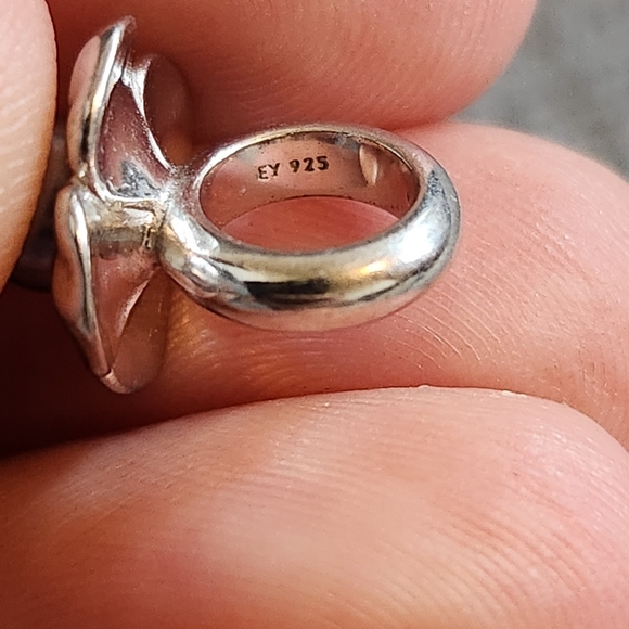 Authentic Endless Sterling Silver Big Black Pearl Flower Silver Bead - Picture 6 of 6